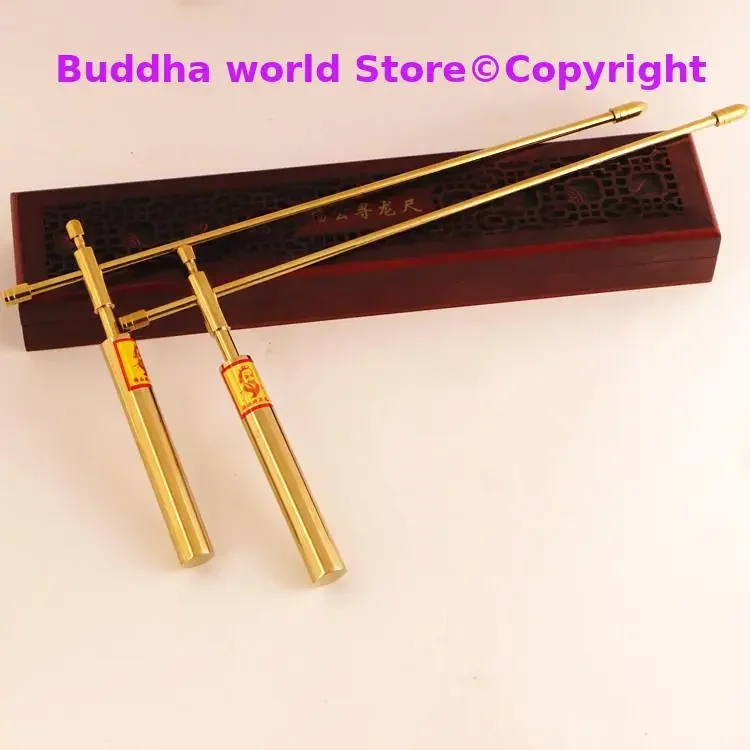 A PAIR Asia Geomantic master tool efficacious Eight Diagrams FENG SHUI Compass magnetic divine dragon dowsing Rod LUO PAN BOOK