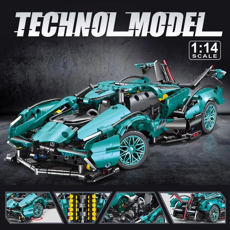 

Совместим с строительными блоками Lego, модели спортивных автомобилей с дистанционным управлением, игрушки из строительных блоков для мальчиков.