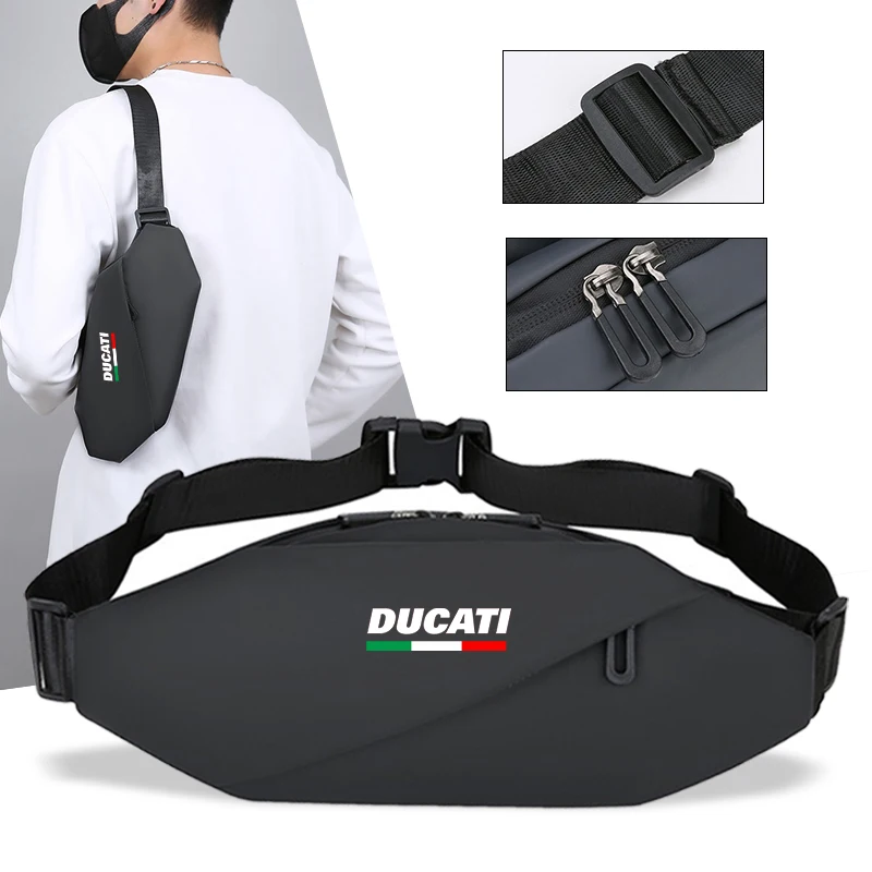 Männer Outdoor Sport Laufen Jogging Taille Tasche Mann Wasserdichte Fanny Pack Für DUCATI Monster Hypermotard 950 939 821 SP 1100 696 595