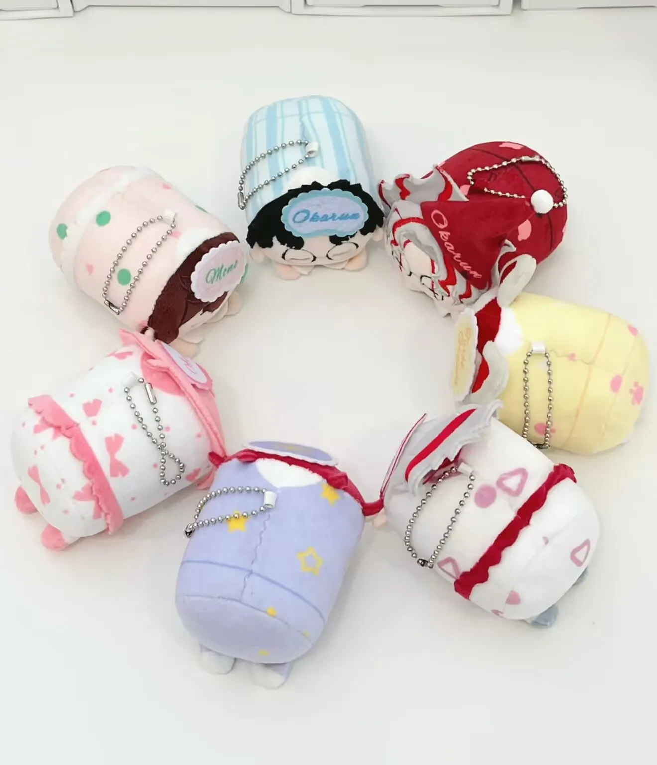 새로운 정품 와이구아 제작 단다단 블라인드 박스 단다단 플러시 토이 모모 아야세 타케루 타카쿠라 세이코 아야세 미스터리 박스 크리스마스 선물