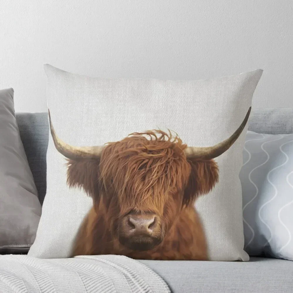 

Highland Cow - Colorful Throw Pillow Sofa Covers For Living Room Sofa Pillow Cover Sofas Covers Cushions Home Decor pillow