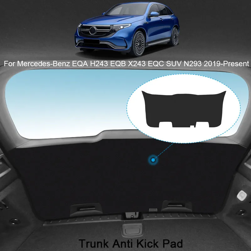 

Car PU Leather Mat For Mercedes-Benz EQA H243 EQB X243 EQC SUV N293 2019-2025 Anti-kick Cushion Trunk Weather Dustproof Tailgate