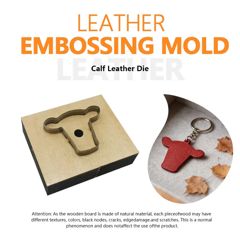 Durable Reusable Cowhide Shape Leather Cutting Mold High Precision Hand Hammering Stamping Dual Use DIY Handcraft Tool
