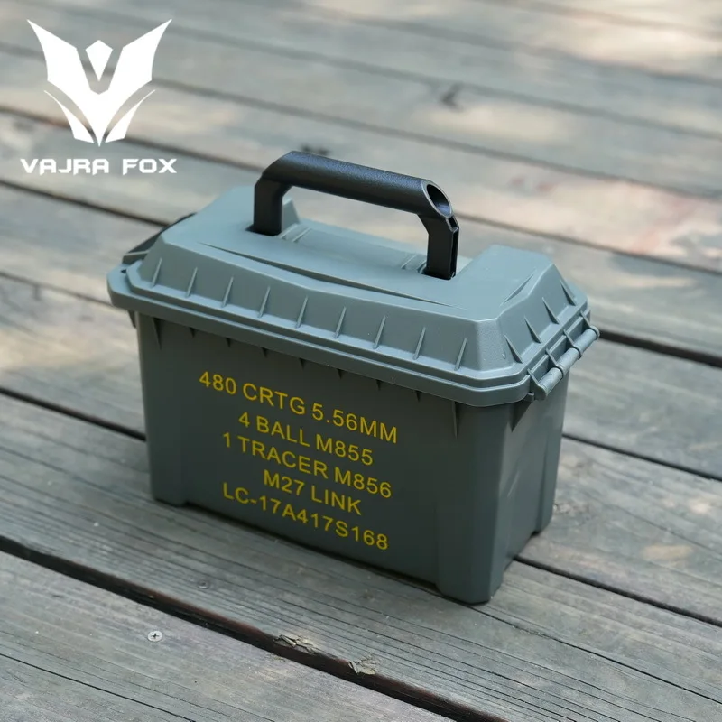 Waterproof Dustproof Ammo Box For Airsoft 5.56/7.62 Ammunition Storage Tactical Weapon Rifle Bullet Portable Suitcase