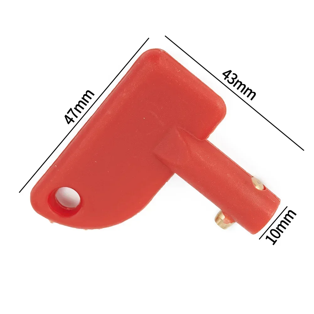 New Practical Cut Off Switch Key Keys Red Replace Replacement Set Switch Accessories For Battery Isolator Switch