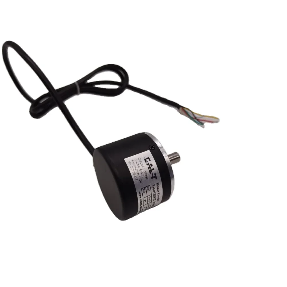 Encoder Rotary Solid Shaft Optik DC5-26V 600ppr BARU GHS52-08G600BMC526 untuk Motor Servo