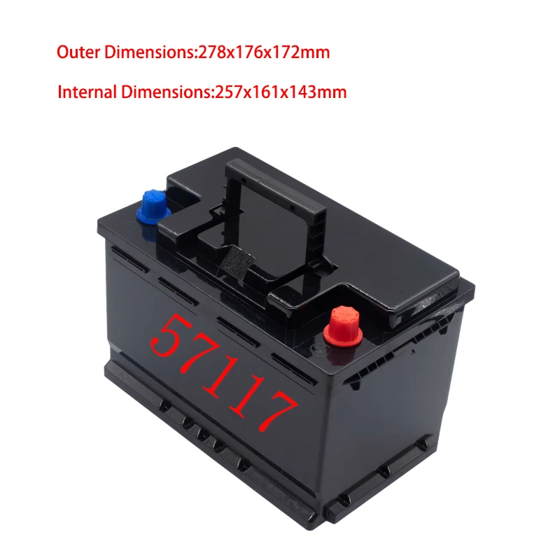 12V 24V Car Starter Battery Storage Boxes Waterproof Plastic Case 3S Li-ion 4S Lifepo4 Battery Case Copper Poles High Current