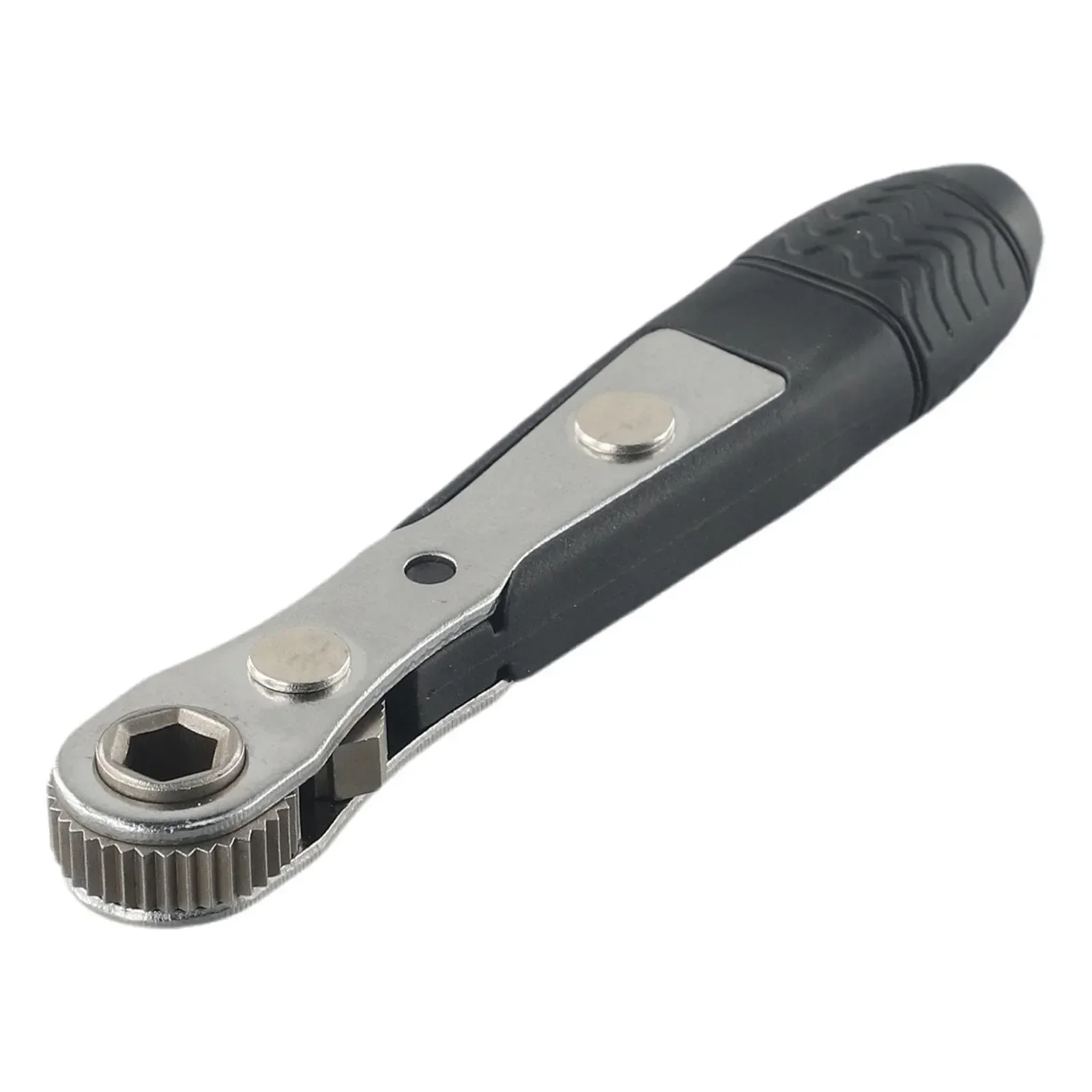 Ratchet Wrench With 1 Bit 1/4 Screwdriver Rod Adjustable Fast Ratchet Wrench Quick Socket Wrench Tools