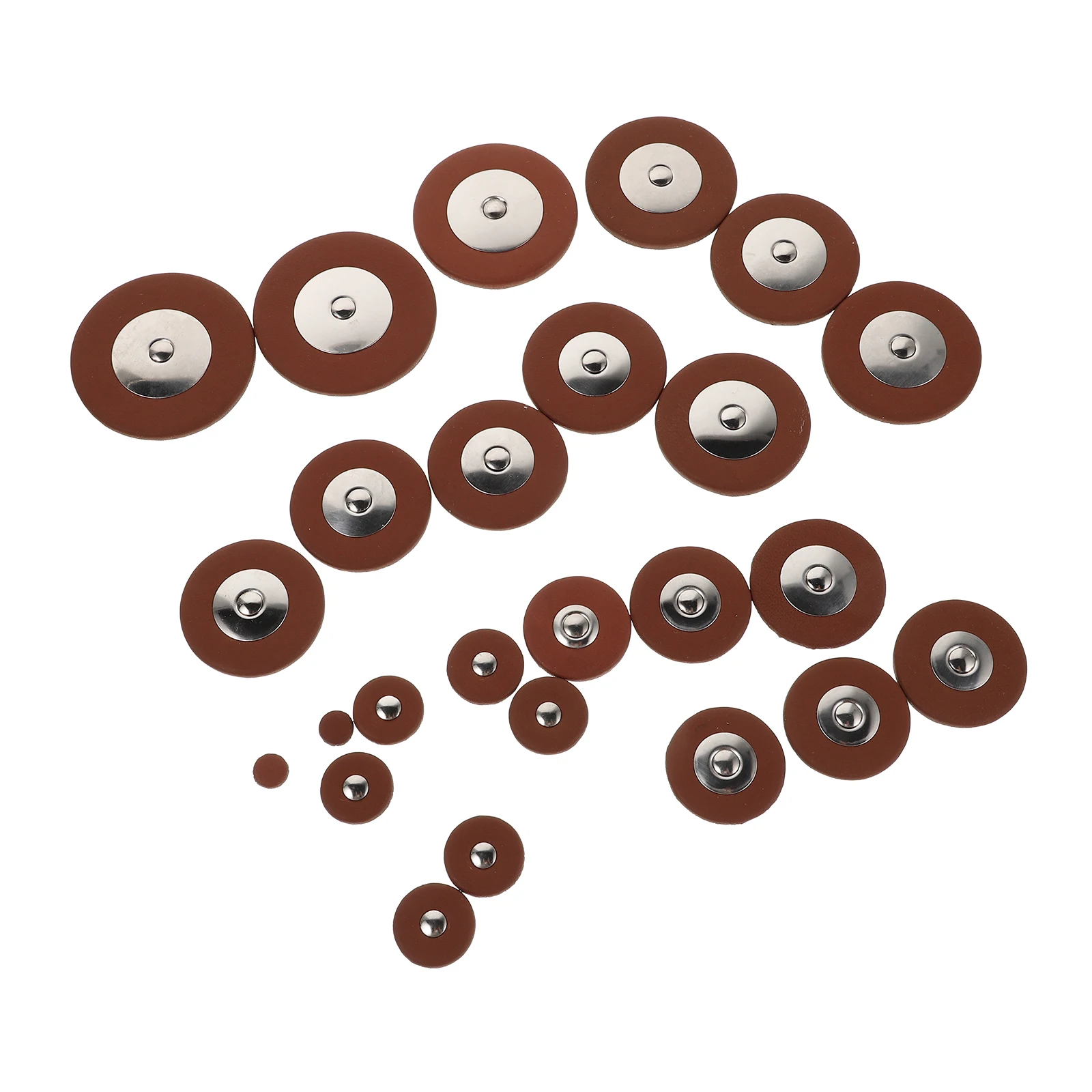 

25pcs Kit Alto Replacement Pads Leak Proof Durable Parts For Sax Maintenance Woodwind Instrument Accessories Repair Kit Key Pads