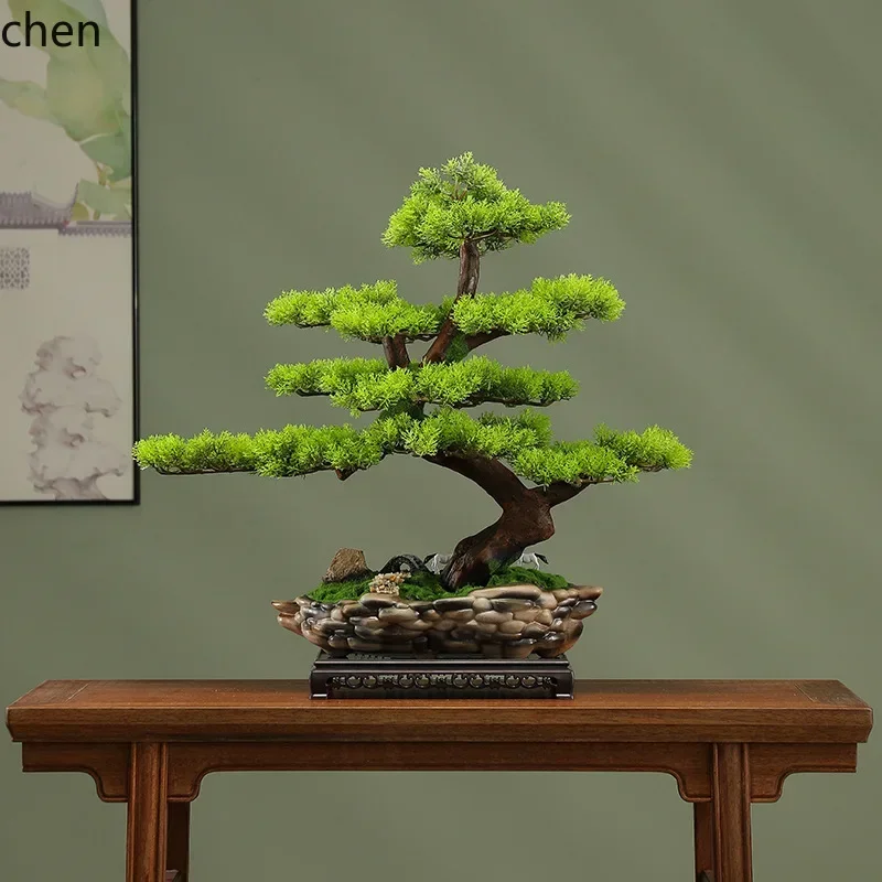 FZ نبات أخضر صناعي مزيف بونساي مدخل المنزل مكتب سطح المكتب زينة زخرفية #2