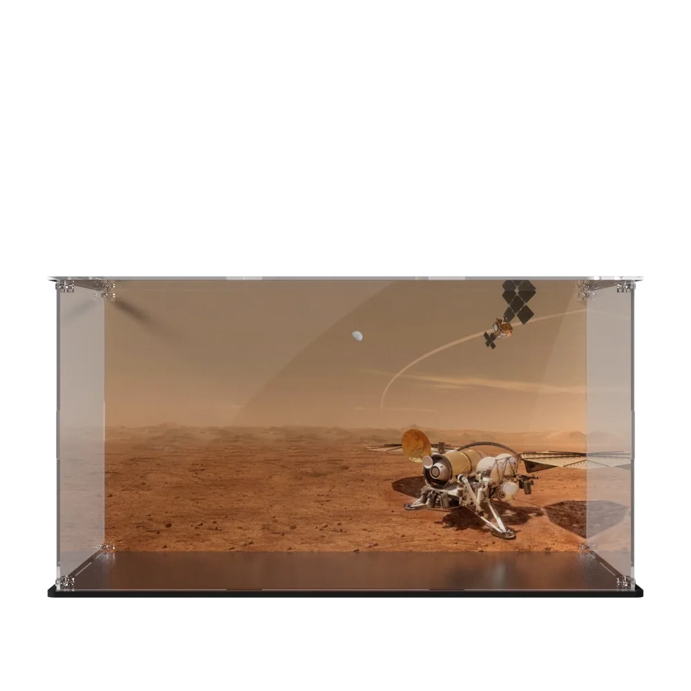 New Acrylic Display Box  For 42158 Mars Rover Perseveranc Building  Block Dustproof Clear Model Car Storage Box Siza48×26×26CM