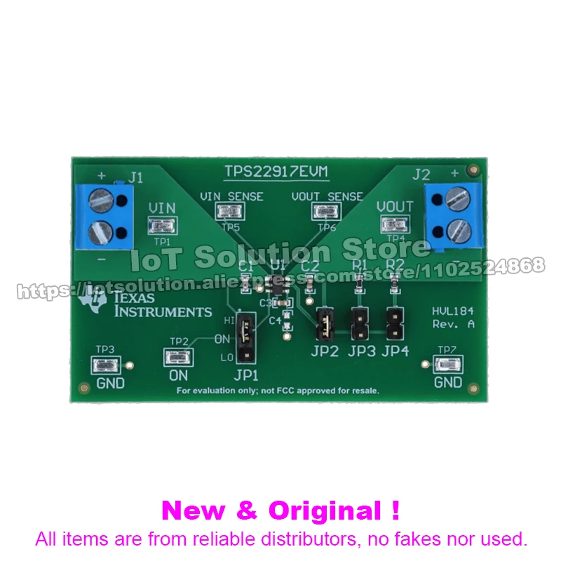 TPS22917EVM TPS22917 5.5V, 2A, 80mΩ On-Resistance Load Switch Evaluation Module