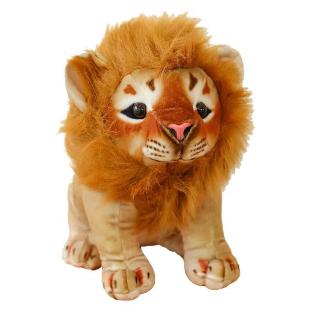

Long Mane Simulation Lion Plush Toys Plush Doll Soft Lifelike Male Lion Stuffed Dolls 20/28/35cm Lion Simulation Lion Plush Toy