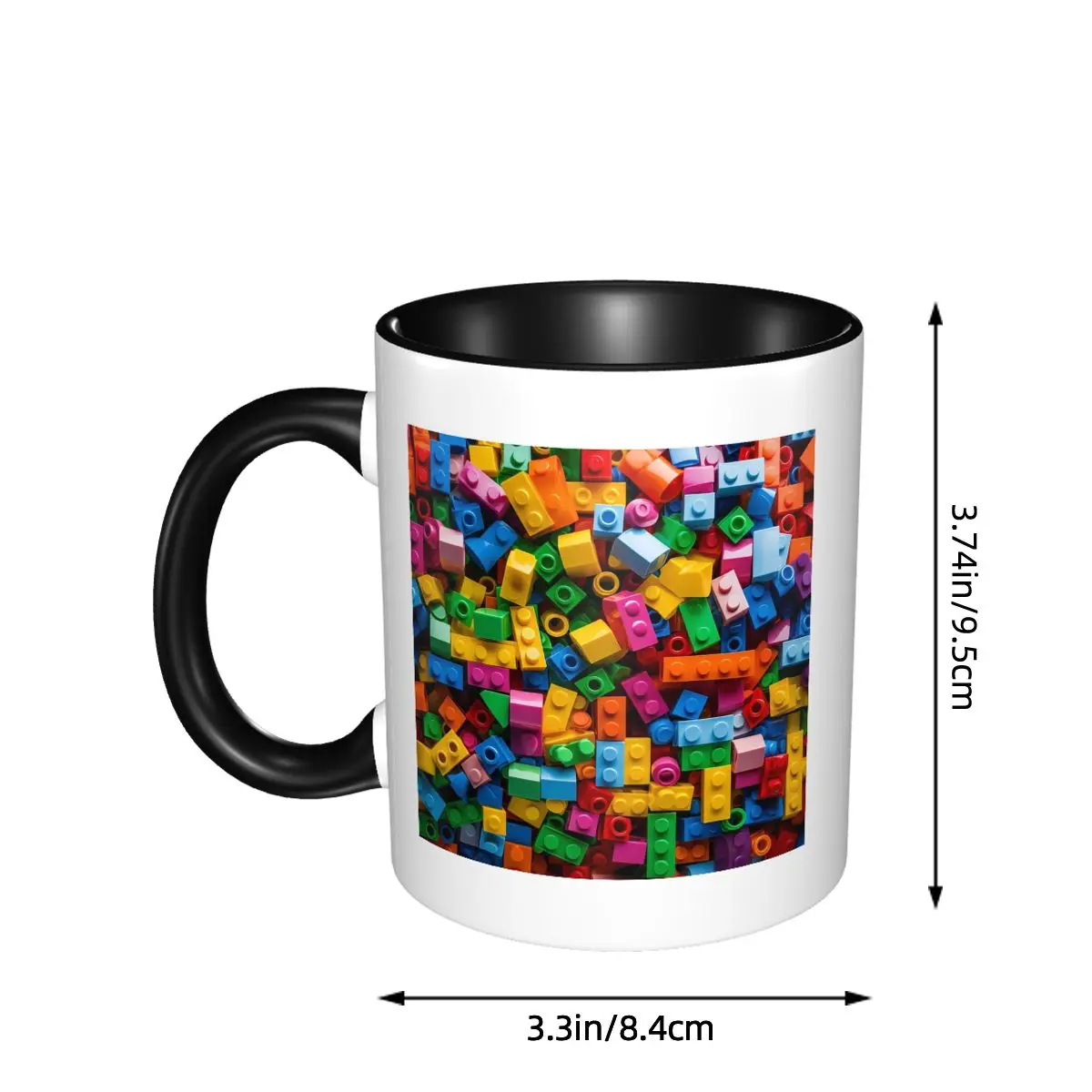 Kubek Lego z teksturą Śmieszne ceramiczne kubki do kawy Herbaty Kubki do mleka Naczynia do napojów Prezenty dla kobiet i mężczyzn