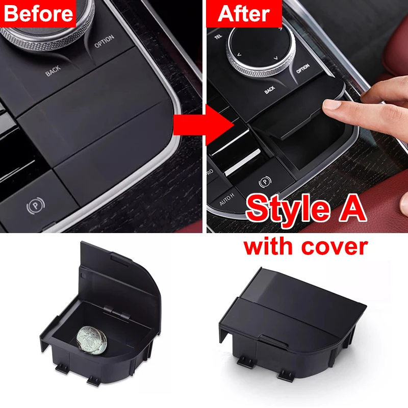 For BMW 1 2 3 4 Series G20 F40 G22 F44 X5 G05 X3 G01 X4 G22 X6 I3 I4 Center Console Armrest Storage Box Organizer Accessories