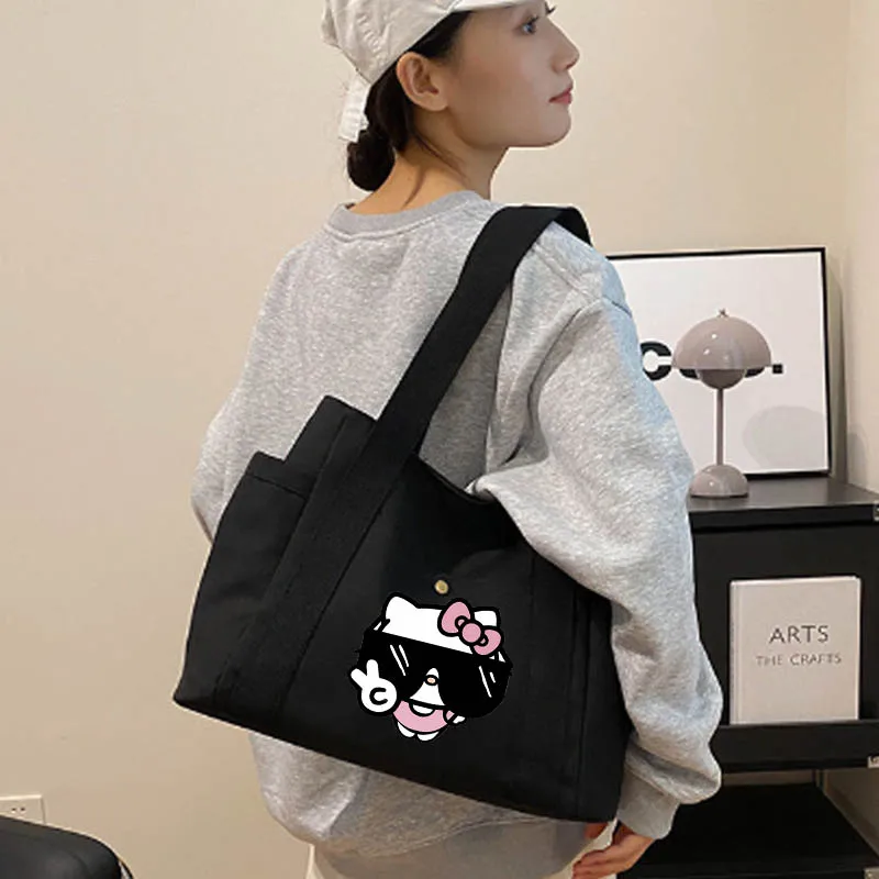 

Cartoon HelloKittys Shoulder Bag Cute Women's Bag Ladies Hand Bags Causal Tote Bag Female Large Capacity Ladies Shoulder Bags