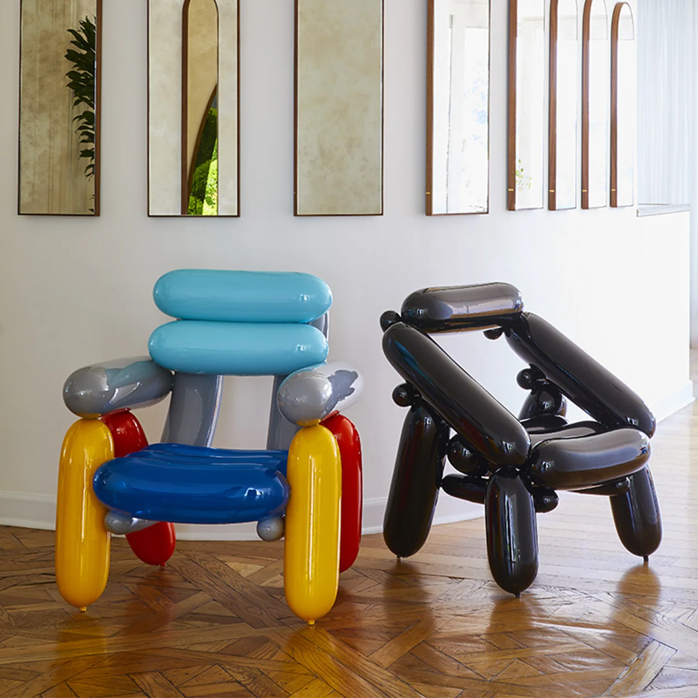 Italian light luxury designer creative balloon chair Internet celebrity art fiberglass leisure chair single chair