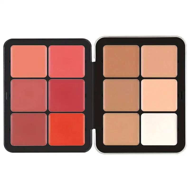 Concealer Palette 12-Color Blush And Palette Contour Palette Blush Contour Makeup Cream Contour Waterproof Face Palette Makeup