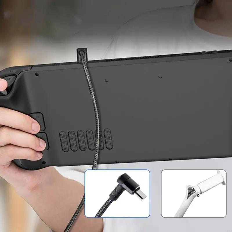 Cable carga reemplazo 270B Tipo-C cable enlace tipo-C Portable Cable datos USB C Portable para datos