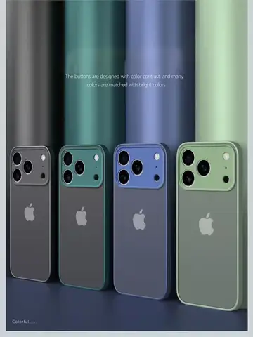 New Armor Shockproof Matte Hard Case For iphone 17 Pro Max 17 Air Cover for iphone17 Pro Max Silicone Frosted Back Cover Case