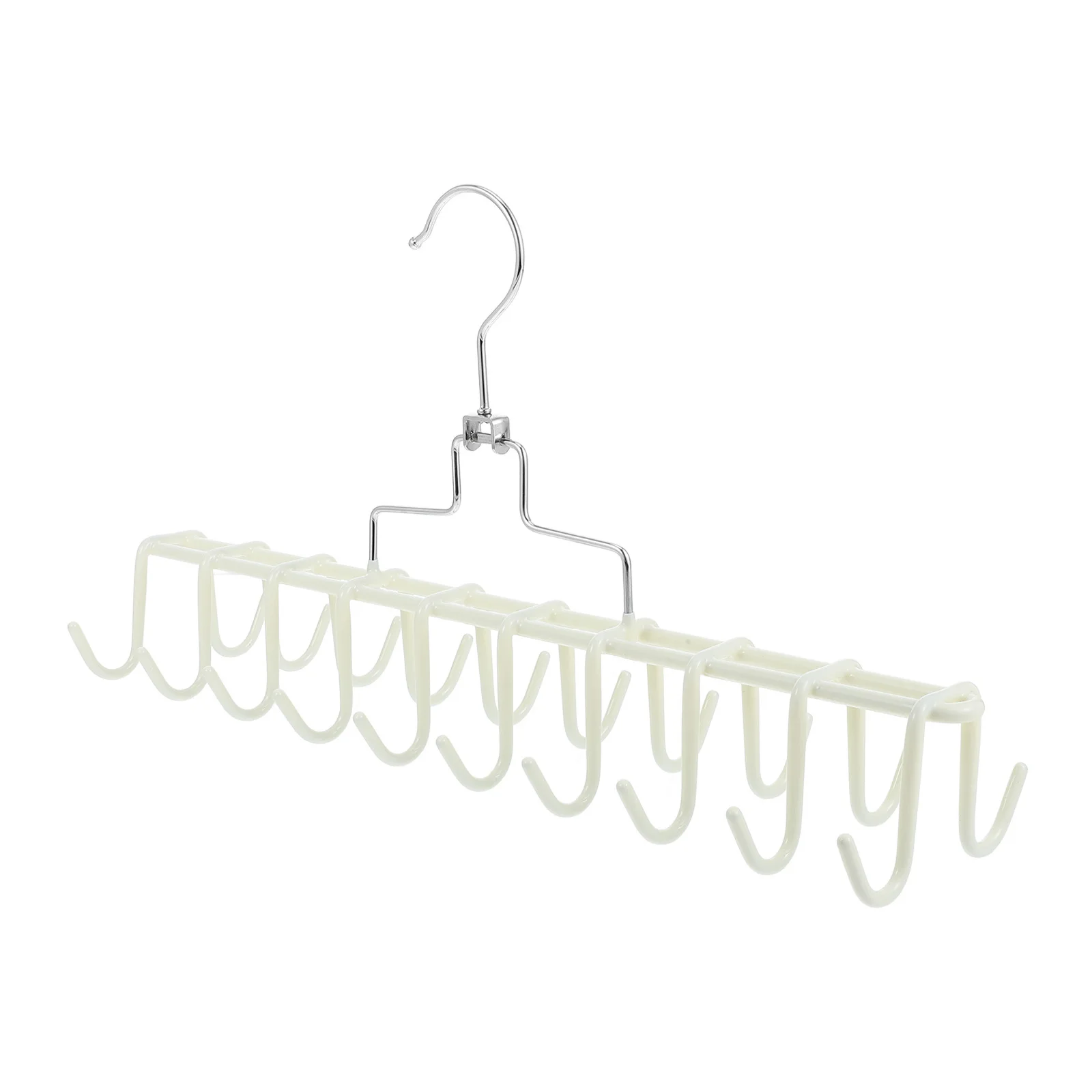 

Anti-Slip Multi-Purpose Belt Hanger Organizer Iron Space-Saving Closet Hook for Tie Scarf Storage and Accessories