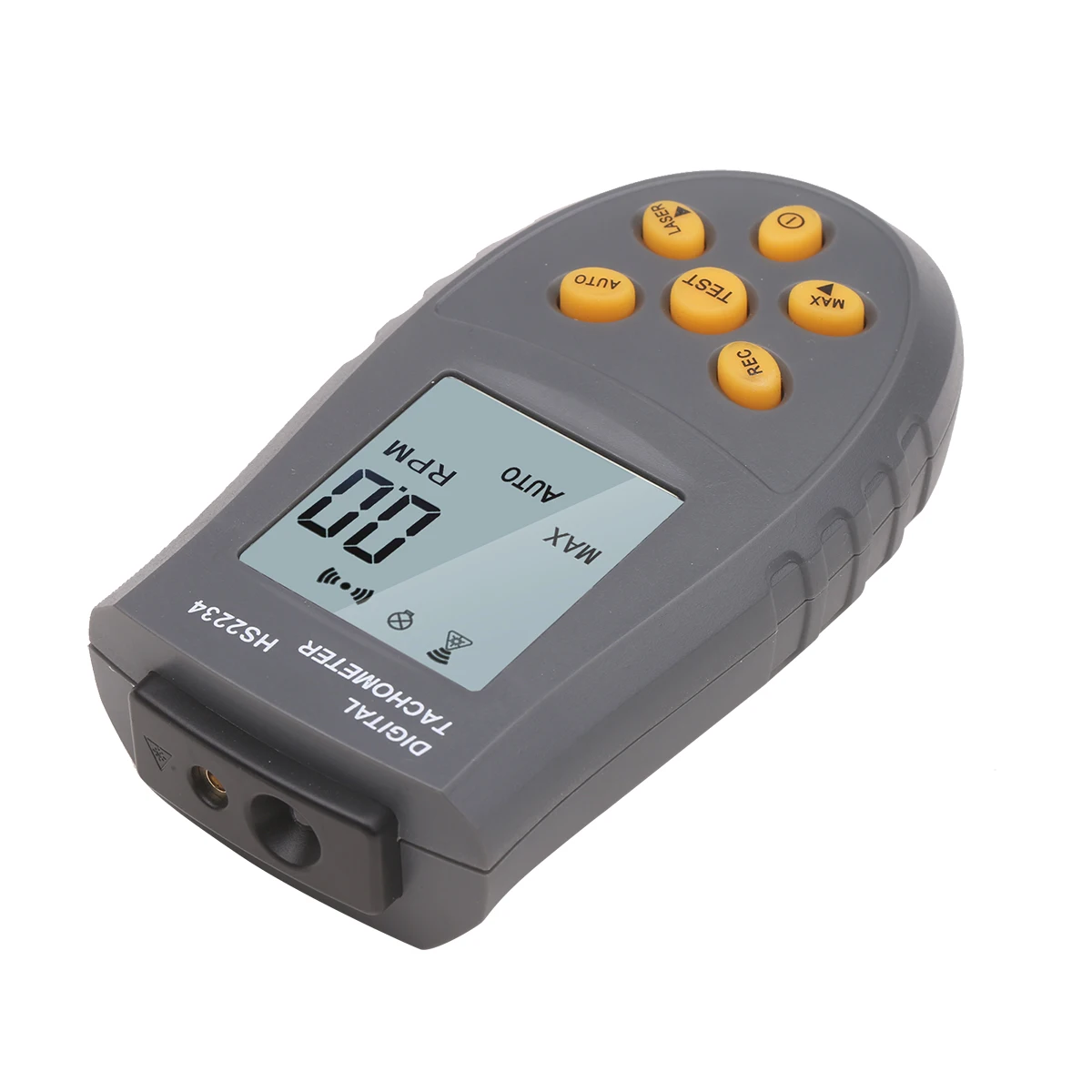 Portable High-precision Digital Tachometer with Laser Manual/Automatic Measurement Speedometer LCD Display with Backlight