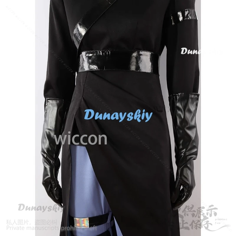 อะนิเมะร้อน Alien Stage คอสเพลย์ Ivan เครื่องแต่งกายสีดํา Sorrow วิกผมบทบาทเล่นปาร์ตี้กางเกงเข็มขัดฮาโลวีนคริสต์มาสชุดที่กําหนดเอง