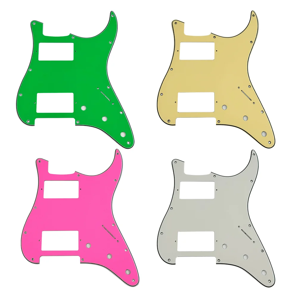 Quality Electric Guitar Pickguard 11 Holes Scratch Plate HSH PAF Humbucker Coil For USA\ Mexico Fd Guitar Parts Monochrome