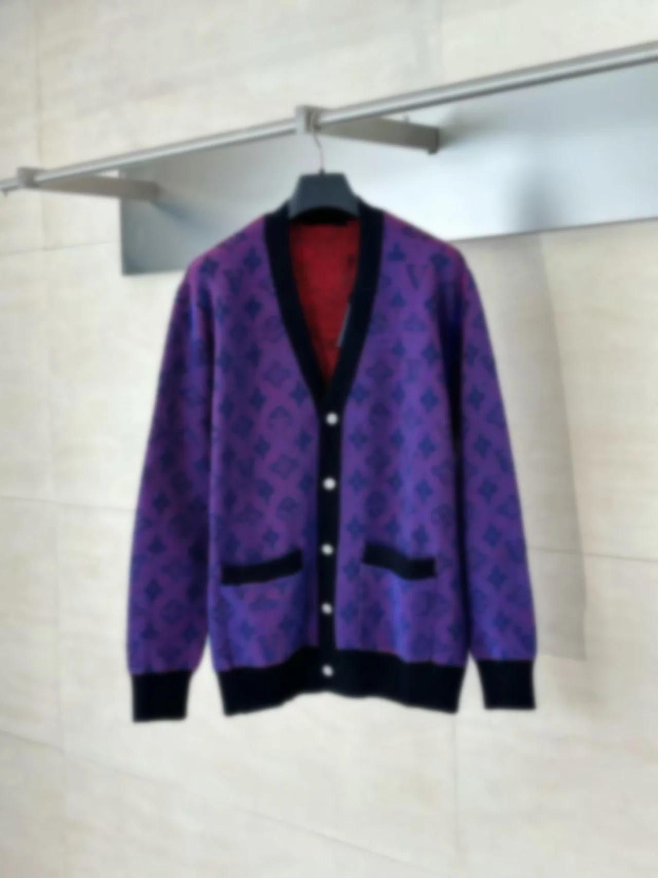 High Quali European Sle 2025 New Letter Embroidery V-Ne Knitted Open Cardigan Sweater Men Women Camere Long Sve Ca...