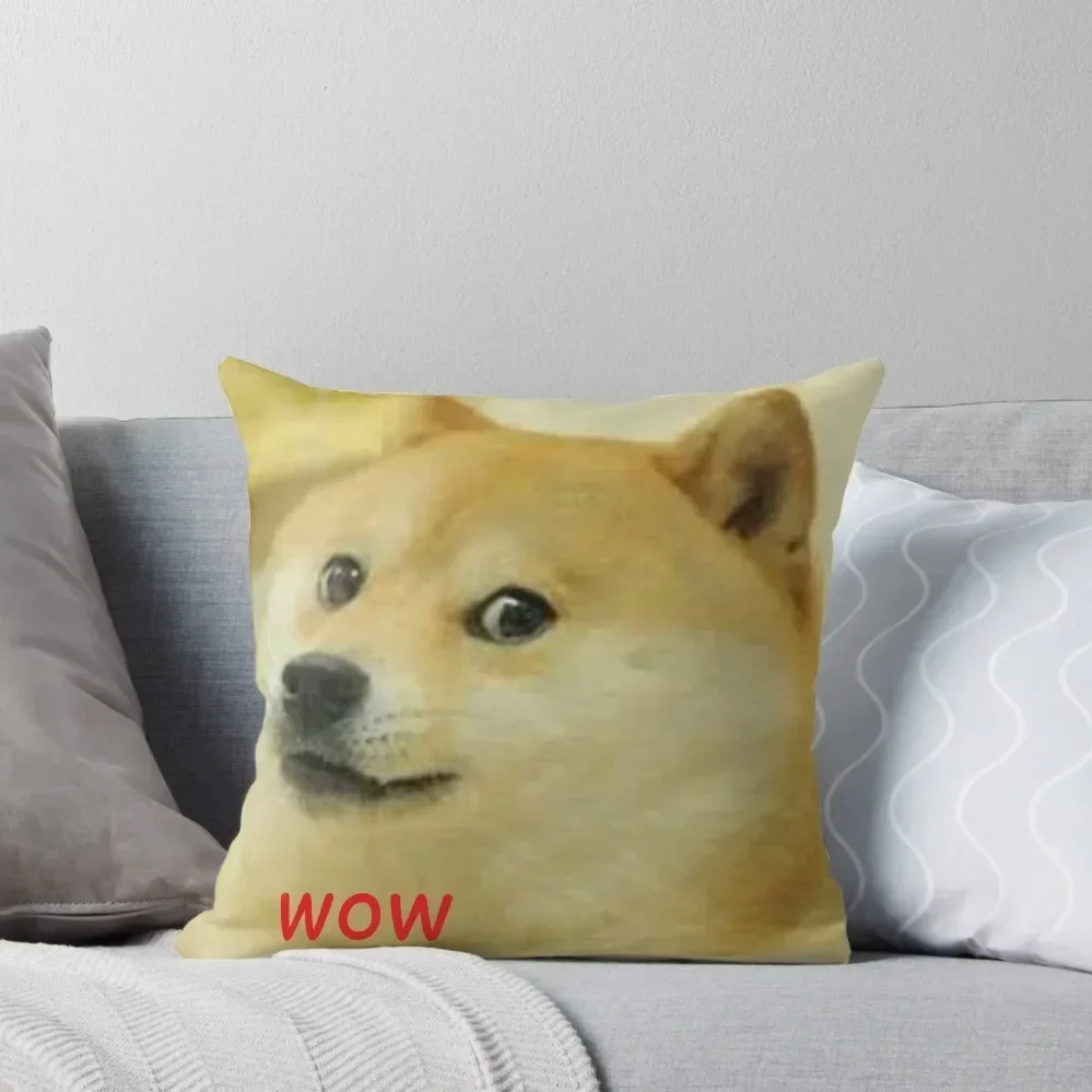 Doge design with wow Throw Pillow pillow cover luxury Rectangular Cushion Cover pillow