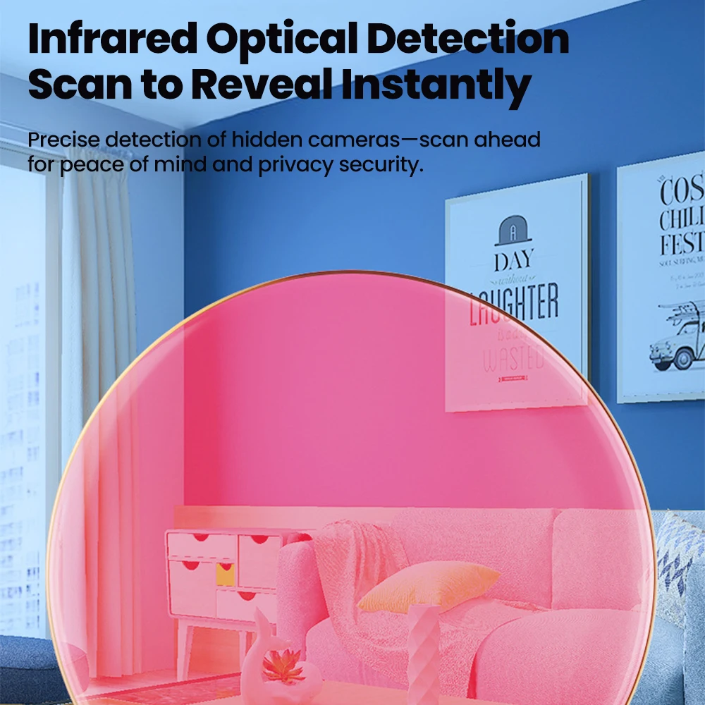 Elough Camera Detector Anti Schieten Monitoring Detector Infrarood Detectie Inspectie Apparaat Anti Spy Camera Detector