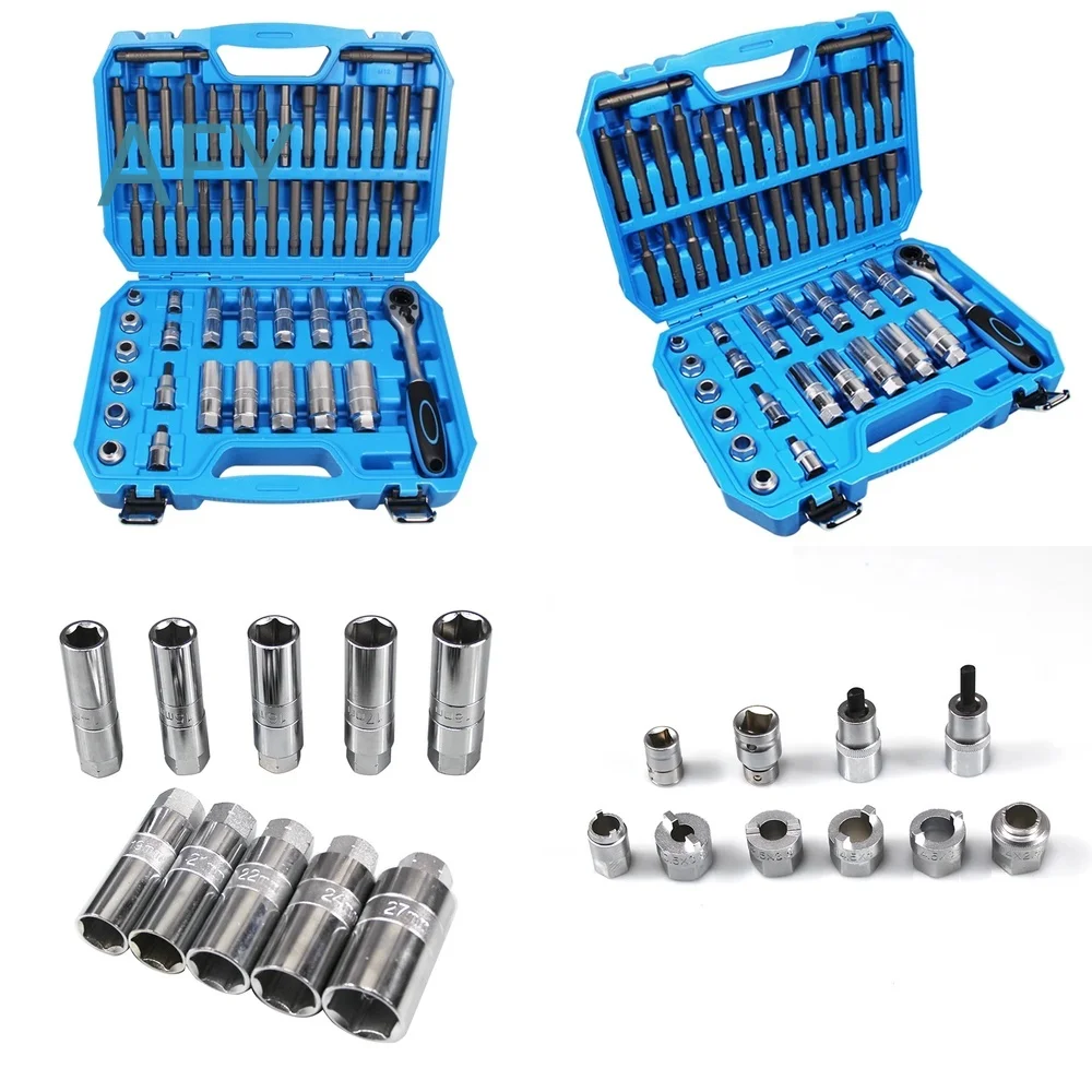 50pcs Steering Hub Suspension Shock Absorber Strut Nut Removal Tool Socket Set for Car Top Mount Disassembly Automotive