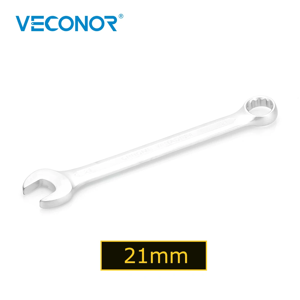 Veconor 21 มม.เปิดกล่อง End ประแจ Chrome Vanadium เปิดแหวน Combo Spanner รถซ่อมเครื่องมือ 21 มม.