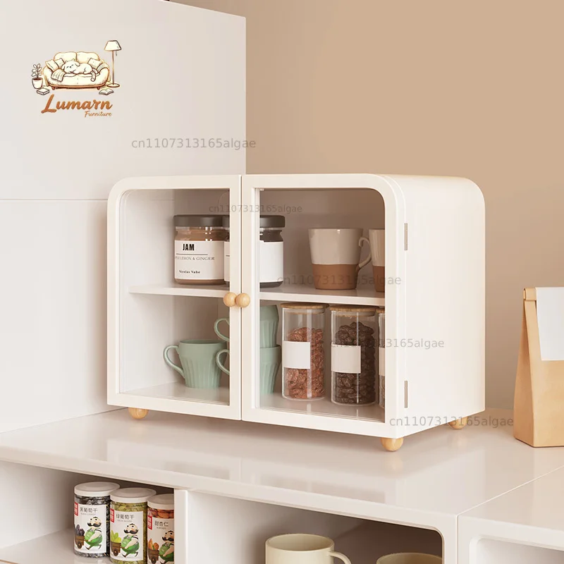 Solid Wood Cup Holder Organizer with Grid Shelves Dining Table Coffee/Tea Cup Storage Rack Dustproof Multi-Purpose Display Shelf