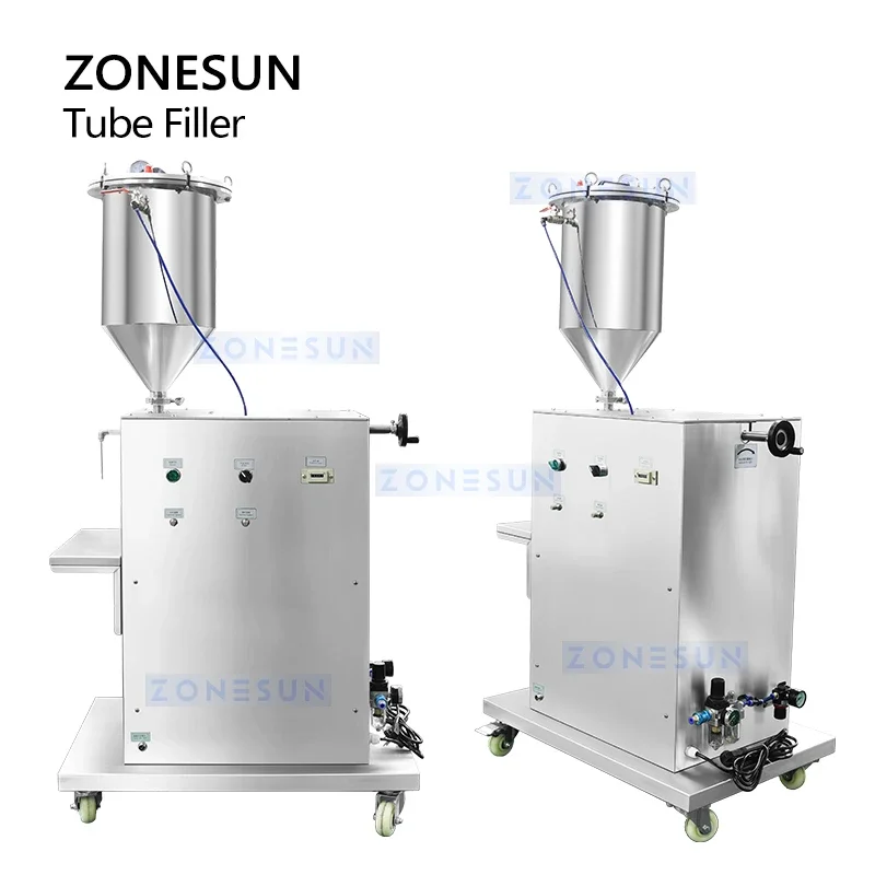 ZONESUN-extenedor de jeringa semiautomático, inyector de tubo de refuerzo de piel líquida gruesa, máquina de llenado de Gel ginecológico ZS-TF1
