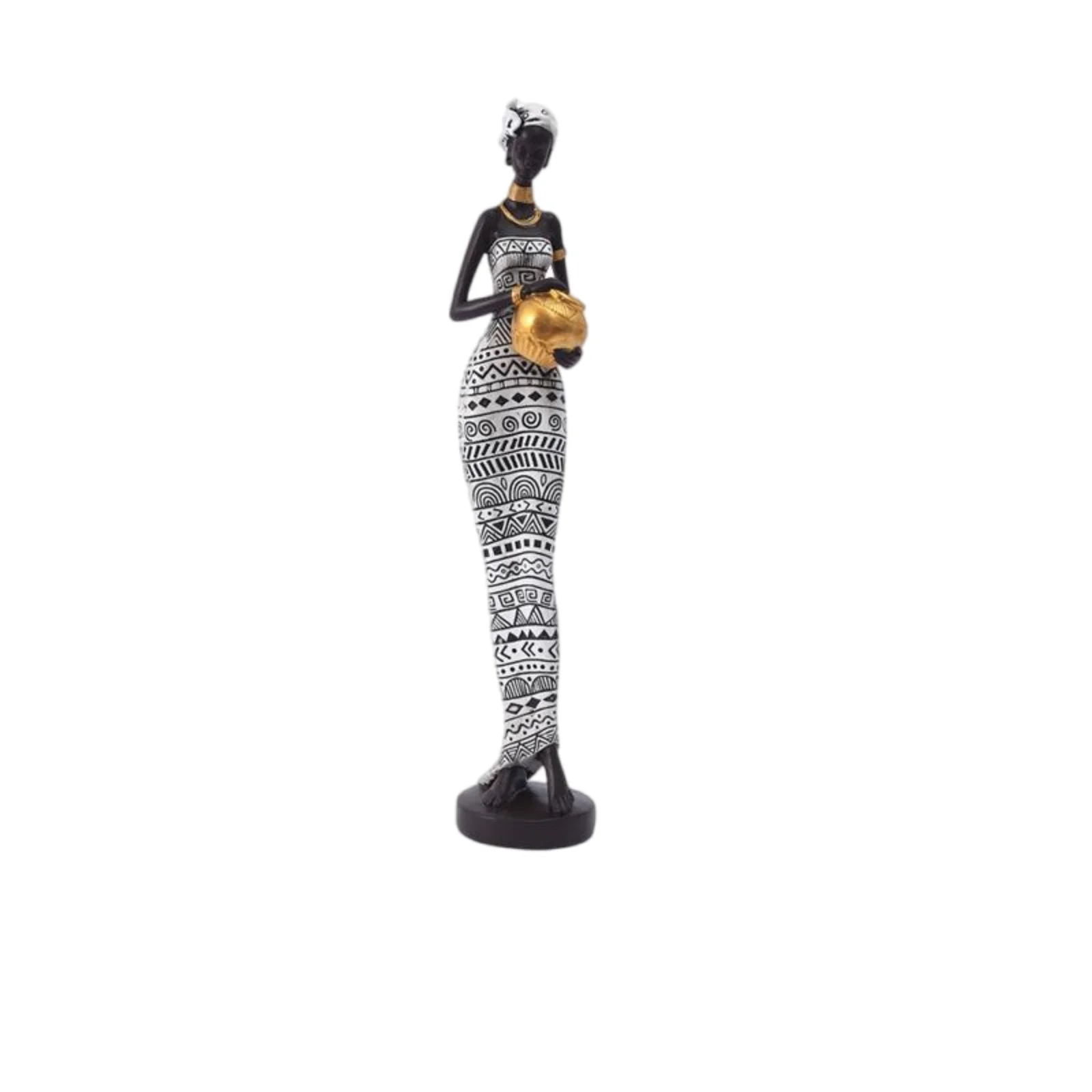 

African Women Statues, African Art Sculptures, American Black Women Figurines Gift, African Tribal Lady Statues for Home Decor