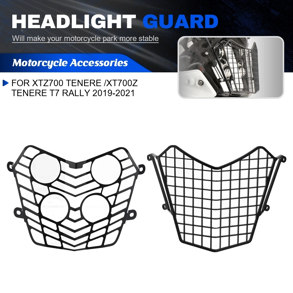 

Motorcycle Headlight Head light Grill Guard Cover Protector For Yamaha XTZ700 Tenere /XT700Z Tenere T7 Rally 2019-2021 Tenere700