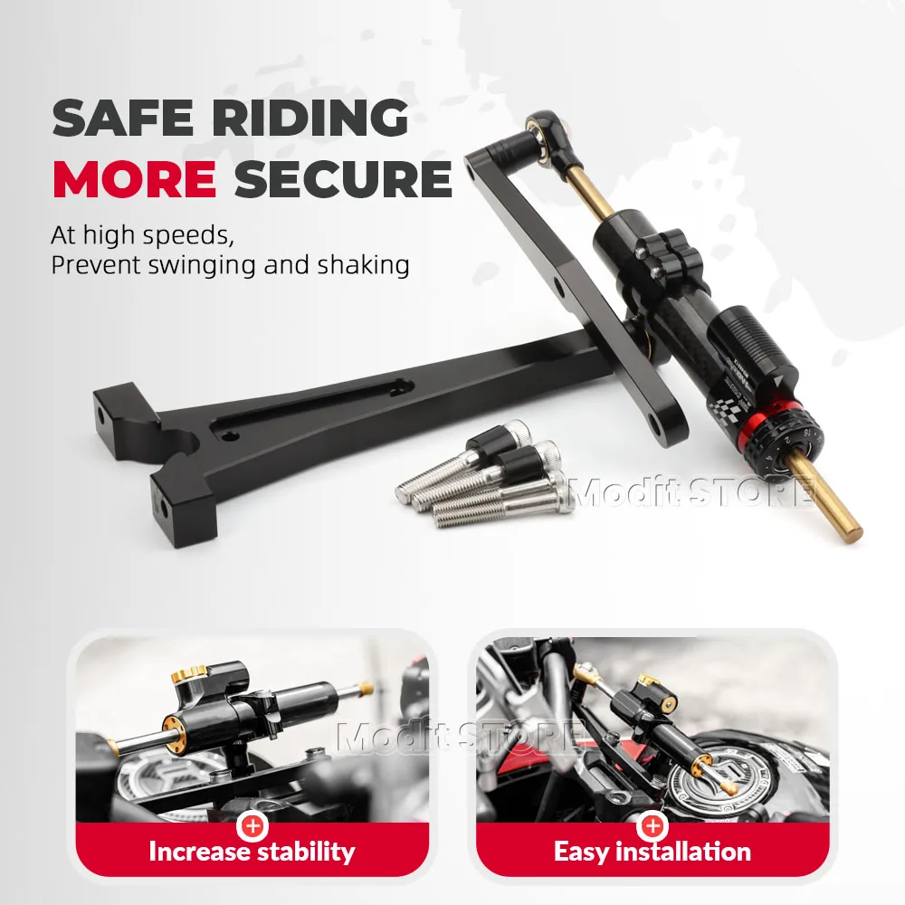 Stuurdemper Kit Honda NX400/NX500 (2024-2026) - usage example