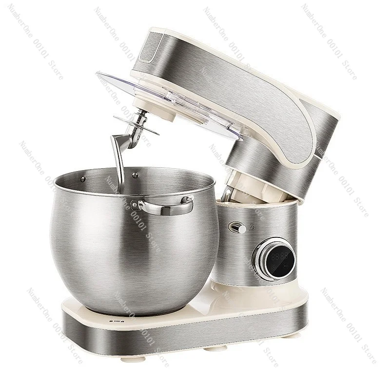 Multifunction Stand Mixer, Dough Kneader & Egg Whisk, Commercial Kitchen Food Mixer with Cream Beater, 6.5L Bowl