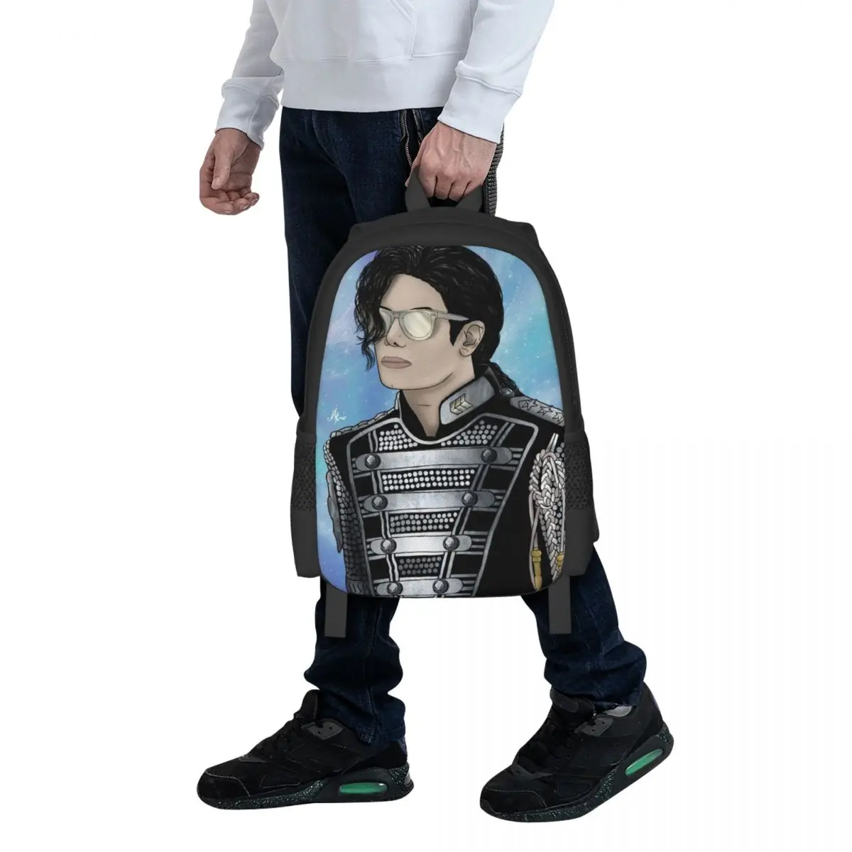 

Michael Jackson Musicians Singers Dancers Student Backpack School Bag Hiking Travel Daypack for Men Women Bookbag Shoulder Bags