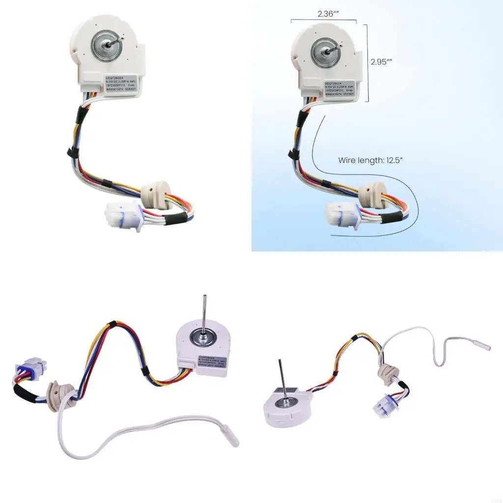 

Enhancing Cooling Fan Motor WR60X10074 Plastic Texture gor Refrigerator Replacement Includes WR60X10099 PS2364950