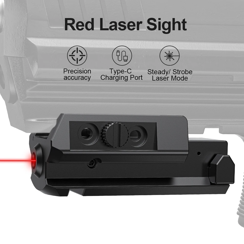 1043 Rail  Laser Sight for Rifle Pistol Airsoft Magnetic Charging Gun Laser Sight Outdoor Hunting Shooting Accessories