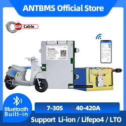 smart bms 7S 8S 16S 20S 22S 24S 26S 28S 30S Li-ion LiFePo4 LTO ant bms 80A 130A 420A Bluetooth Built-in 24V 48V 60V 72V balance