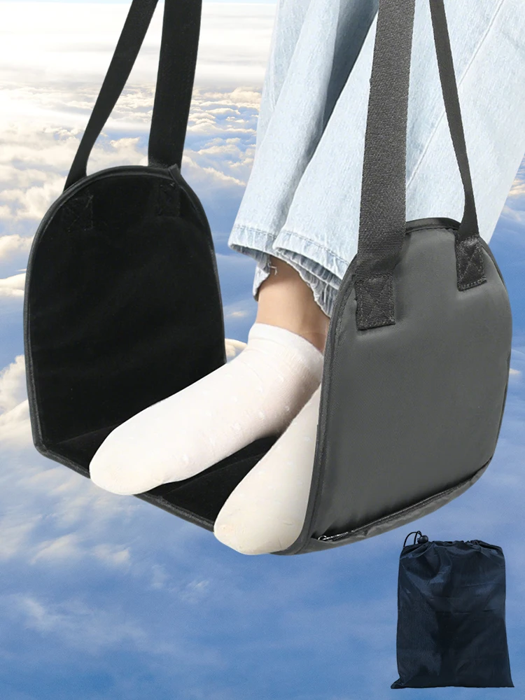 

Регулируемая подставка для ног в самолете, легкая портативная опорная пластина-гамак для длительных путешествий, подставка для ног и ступней