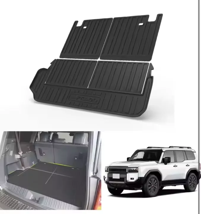 

3D Car Trunk Mat Waterproof Trunk Floor Mat For Prado LC250 7-seats 2024 Backrest