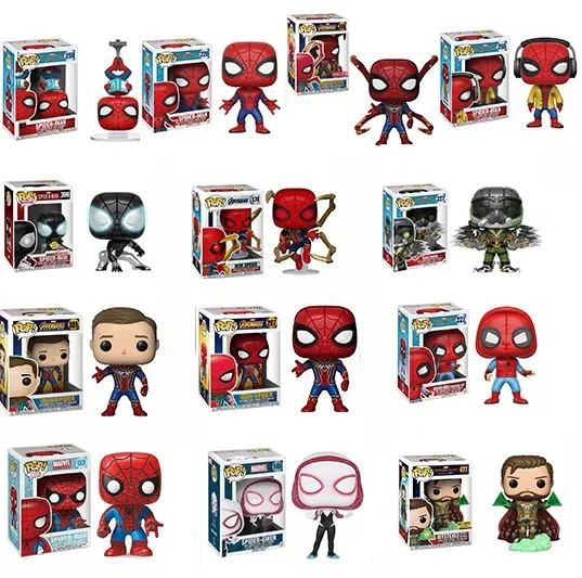 Экшн-фигурка из ПВХ Funko Pop Человек-паук: возвращение домой сборные игрушки для детей рождественские подарки