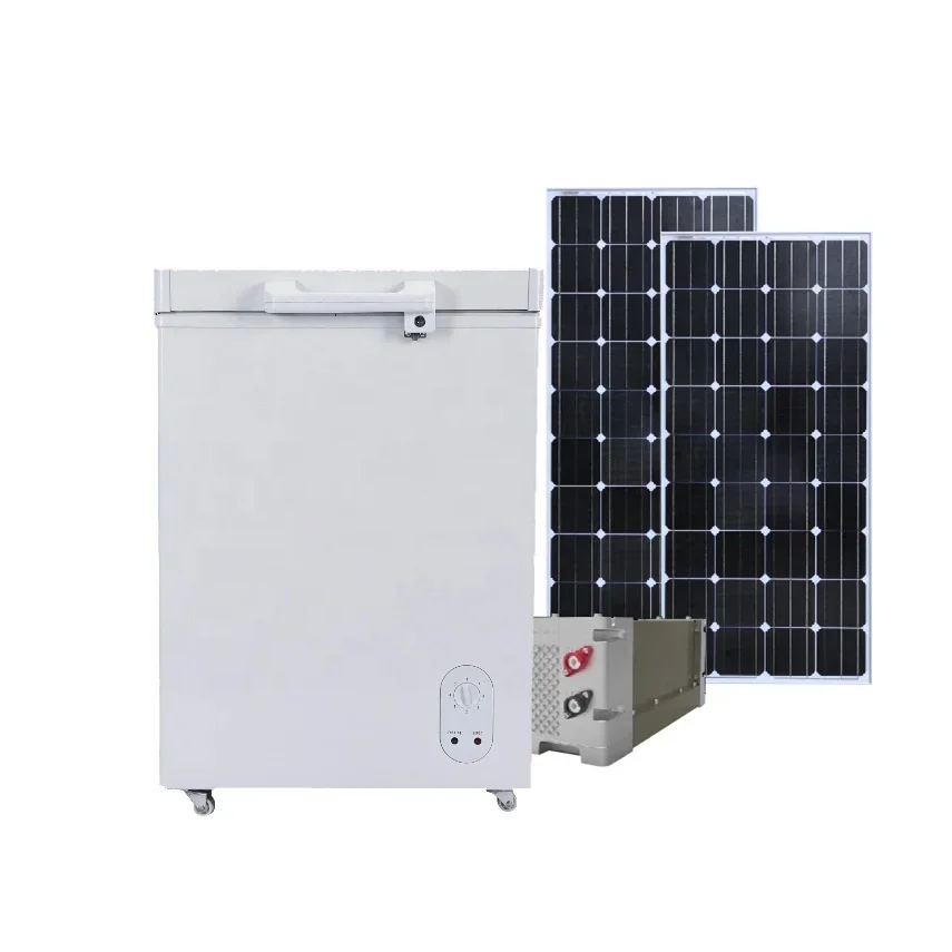 100L DC 12V 24V Chest Solar Power Freezer