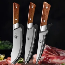 Stainless Steel Butcher Knives BBQ Cutter Professional Chef Knives Meat Fish Slicing Fruit Boning Knife Kitchen Acceosries