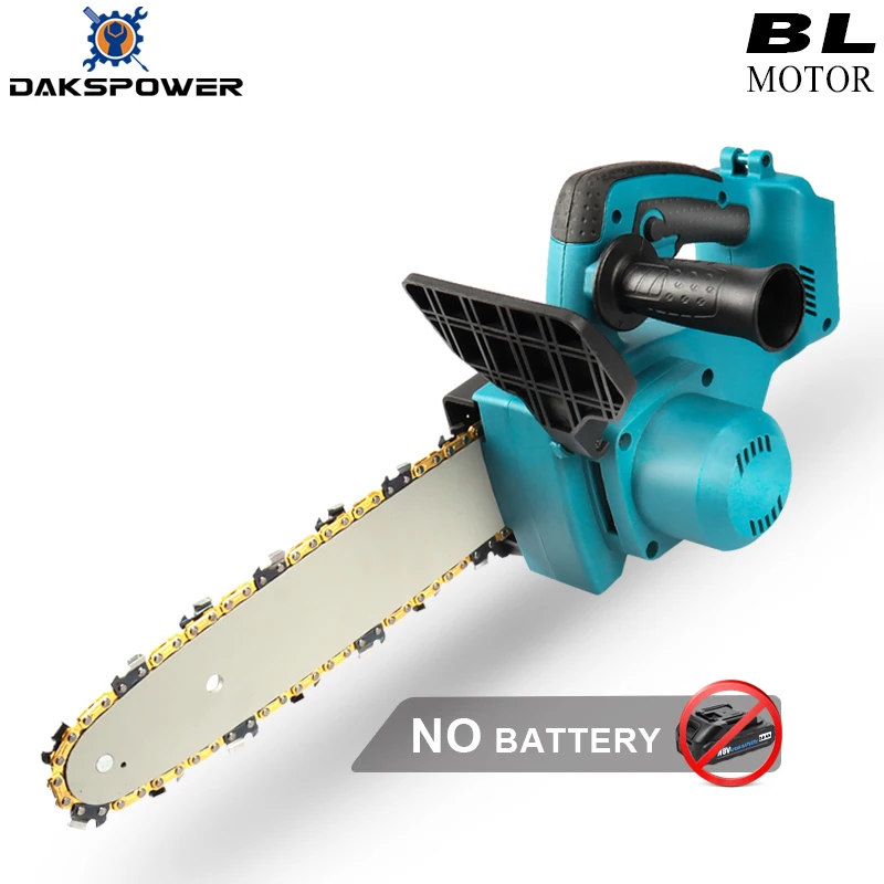 

18V Brushless 10 Inch Electric Chain Saw Cordless Compatible Makita Battery Woods Trees Cutting Garden Power Tools Plastic Box