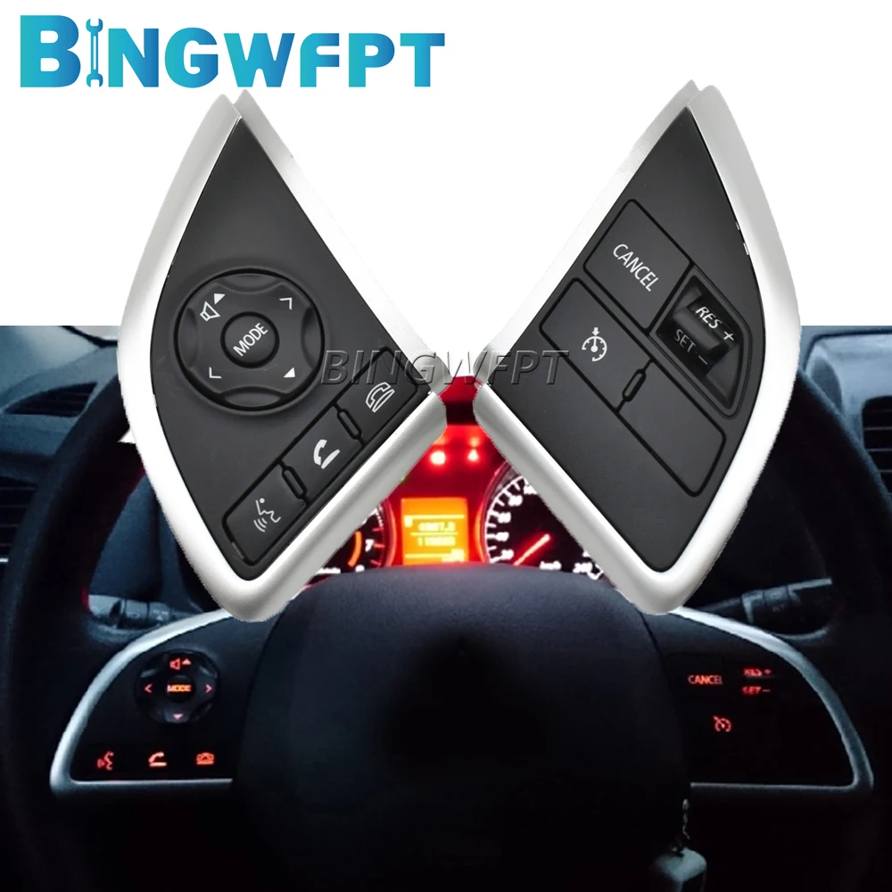 Audio Volume Bluetooth Cruise Control Button Steering Wheel Switch For Mitsubishi Space Star 2013-2015